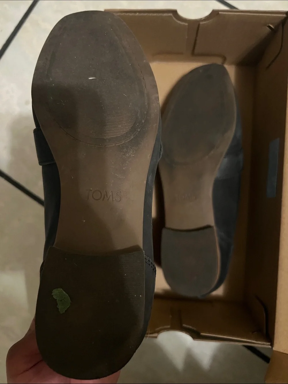 Toms Black Women's Leather Loafers